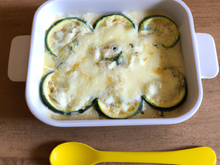 Courgettes à la crème et gruyère