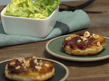 Tartelettes tatin au magret séché et aux pommes