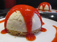 Dôme au citron et sablé à l'amande