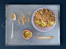 Crumble ananas-passion