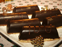 Bûchettes chocolat framboise