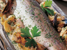 Truite à la normande