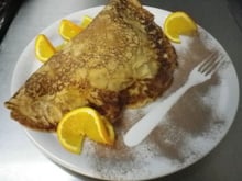 Crêpe soufflée au citron