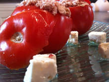 Tomate au thon et à la féta