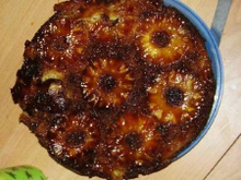 Gâteau à l'ananas et poudre d'amandes