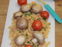 Macaronis tomates et champignons