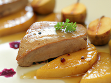 Foie gras poêlé aux poires