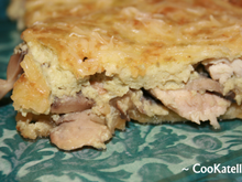 Tarte au Poulet, champignons & moutarde à l'estragon