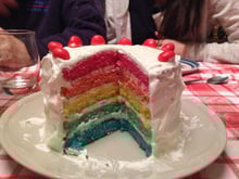 Rainbow cake Frenchie