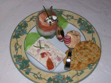 Verrine saumon/concombre