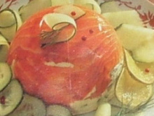 Dôme de concombre au saumon