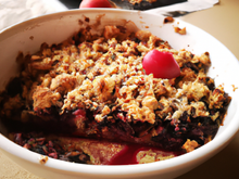 Crumble aux fruits rouge et chocolat
