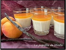 Panna cotta vanille au coulis d'abricot