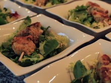 Brochettes de colin à l'orientale