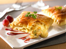 Feuilleté à l'apoisses Berthaut et raisins