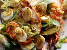 Riz à l'indienne aux crevettes géantes