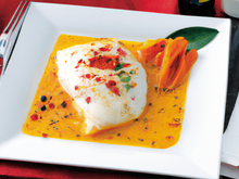 Haddock au coulis de poivron