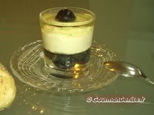 Crème de roquefort Papillon en gelée de muscat