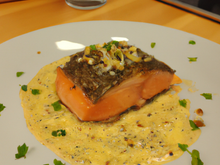 Pavé des saumon grillé et son chouchou