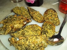 Moules farcies au beurre d'escargot