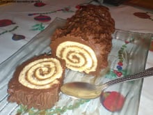 Bûche roulée à la crème de marron