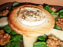 Salade de chèvre chaud automnale