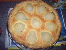 Tarte poires-chocolat économique