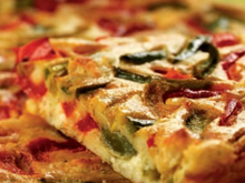 Clafoutis au fromage de chèvre et poivrons