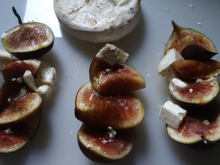 Pommes au chèvre et à la figue