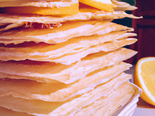 Mille-feuilles de tuiles à l'orange