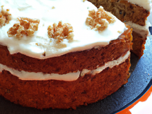 Cake aux carottes, feta et noix facile