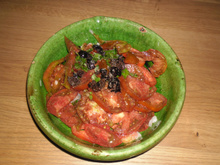 Salade de tomates fraîches