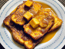 Pain perdu salé au curry