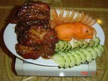 Travers de porcs laqués