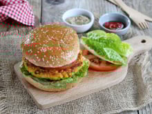 Burger végétarien aux céréales et lentilles