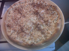 Crumble aux pommes saupoudré de cannelle  facile