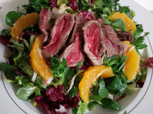 La coupelle fraîcheur salade, orange, magret