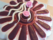 Bavarois framboise et chocolat blanc