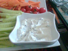 Fondue de fromage blanc aux fines herbes