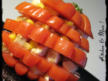 Mille-feuilles tomates mozarella