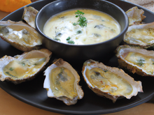 Huîtres chaudes à la crème
