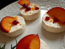 Fromage blanc aux pêches