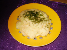 Polenta crémeuse aux herbes potagères