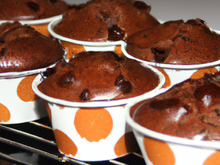 Muffins au chocolat au sucre roux