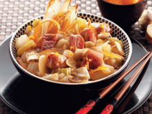 Mignon de porc aux endives et agrumes