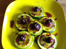 Courgettes rondes à la moutarde de cassis