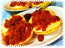 Pommes au four et crumble de speculoos
