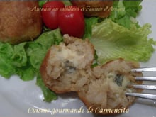 Arancini de cabillaud et Fourme d'Ambert