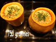 Potimarron farci à la féta