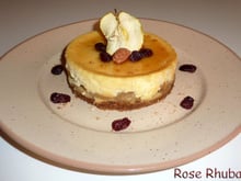 Cheesecake aux pommes caramélisées à l'érable